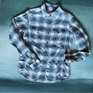 Carhartt Plaid Flannel Button Down Shirt